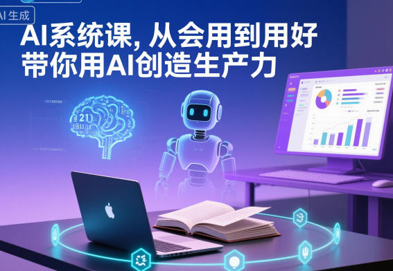 AI系统课,从会用到用好,带你用AI创造生产力-智云网