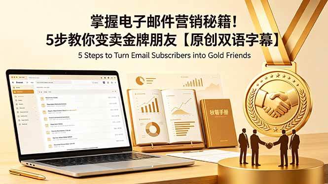 (18923期)掌握电子邮件营销秘籍!5步教你变卖金牌朋友【原创双语字幕】-智云网