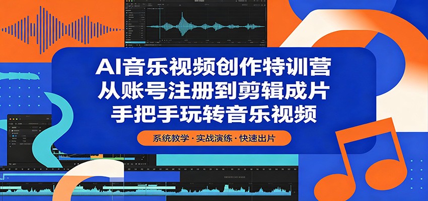 AI音乐视频创作特训营：从账号注册到剪辑成片，手把手玩转音乐视频-智云网
