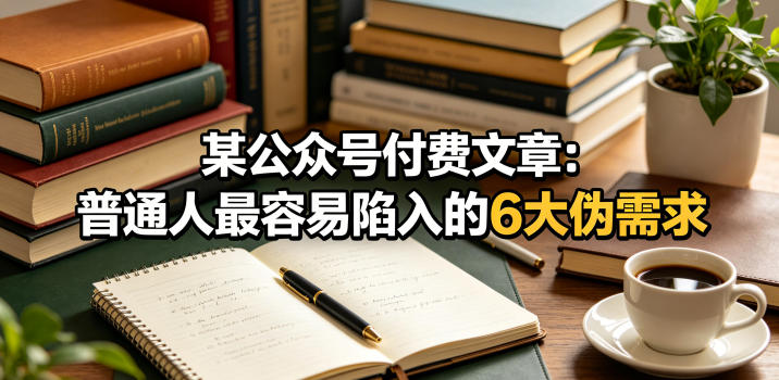 某公众号付费文章:普通人最容易陷入的6大伪需求-智云网