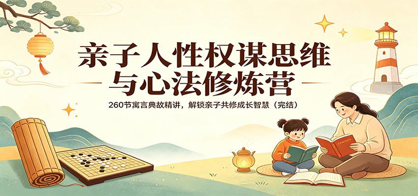 亲子人性权谋思维与心法修炼营：260节寓言典故精讲，解锁亲子共修成长智慧（完结）-智云网