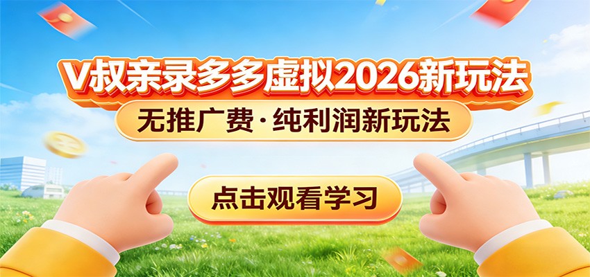 拼多多虚拟电商新玩法，0推广费0成本启动，专为新手打造-智云网