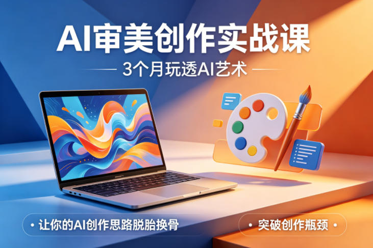 AI审美创作实战课,3个月玩透AI艺术,让你的AI创作思路脱胎换骨,突破创作瓶颈(更新0617) AI审美创作实战课,3个月玩透AI艺术,让你的AI创作思路脱胎换骨,突破创作瓶颈(更新0617)