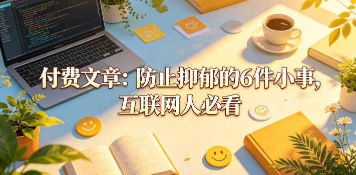 付费文章:防止抑郁的6件小事,互联网人必看!-智云网