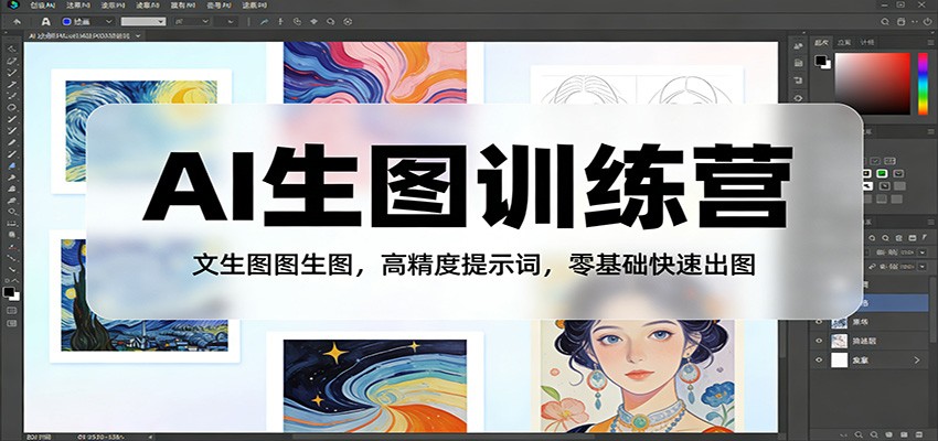 AI生图训练营：文生图图生图，高精度提示词，零基础快速出图-智云网