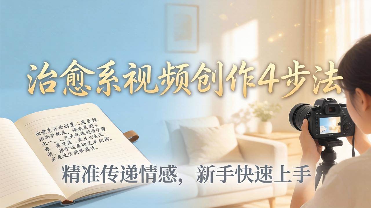 (18165期)治愈系视频创作4步法:从文案打磨到画面呈现,精准传递情感,新手快速上手出优质内容 (18165期)治愈系视频创作4步法:从文案打磨到画面呈现,精准传递情感,新手快速上手出优质内容