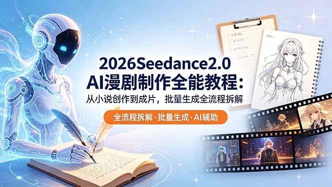 2026Seedance2.0 AI制作全能教程:从小说创作到成片,批量生成全流程拆解-智云网