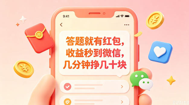 答题就有红包,收益秒到微信,几分钟挣几十块,学生党上班族宝妈都可以玩【揭秘】-智云网