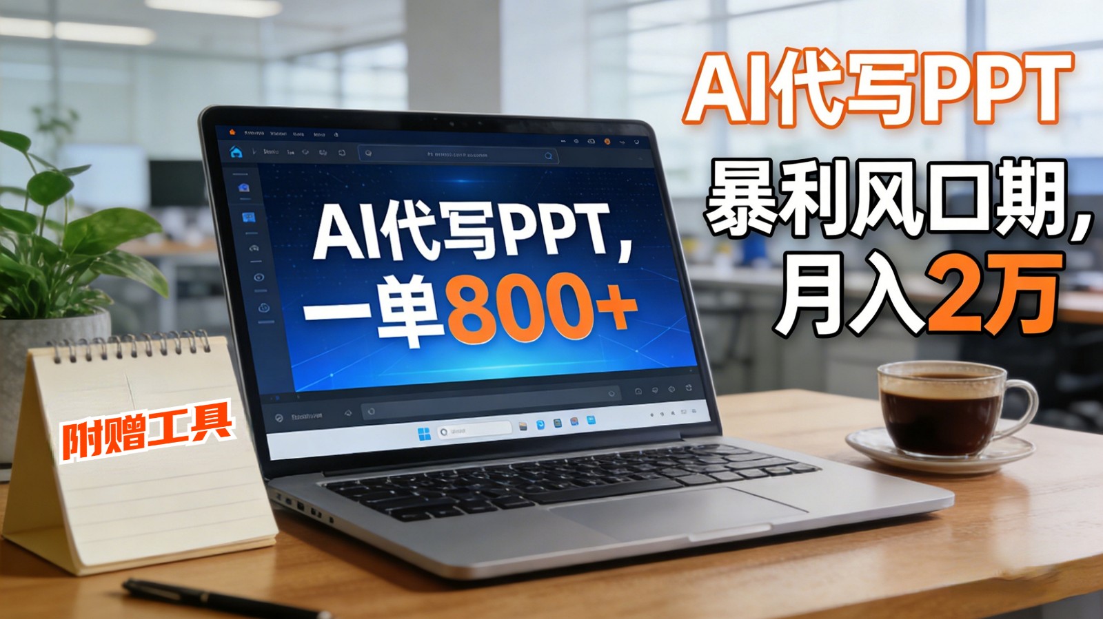AI 代写做 PPT!一单狂赚 800+,风口期月入 2 万(工具 + 提示词直接送)-智云网
