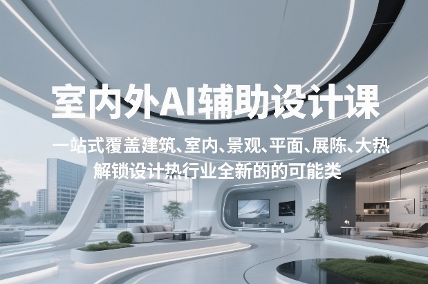 室内外AI设计课，一站式覆盖建筑、室内、景观、平面、展陈五大热门品类，解锁设计行业的全新可能-智云网