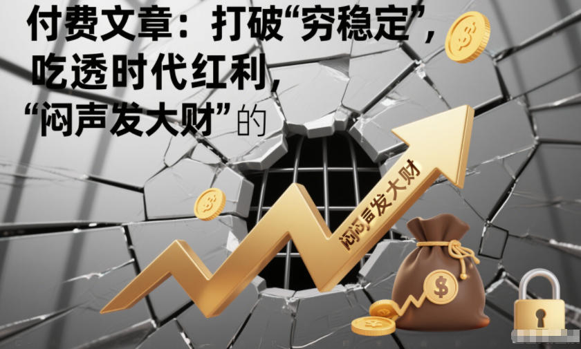 付费文章：打破“穷稳定”，吃透时代红利，“闷声发大财”的终极真谛-智云网
