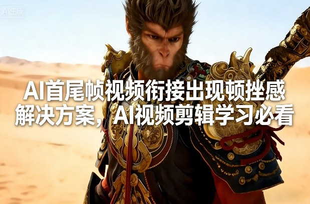 AI首尾帧视频衔接出现顿挫感解决方案，AI视频剪辑学习必看-智云网
