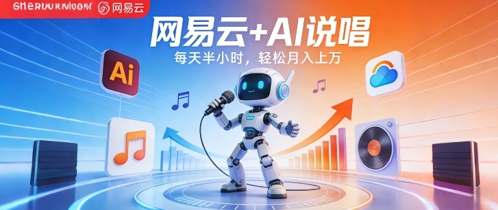 网易云+AI说唱,每天半小时,AI内容创作+流量变现,轻松月入1W-智云网