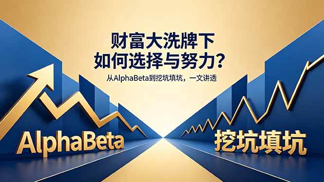 (18371期)付费文章:财富大洗牌下如何选择与努力?从AlphaBeta到挖坑填坑,一文讲透-智云网