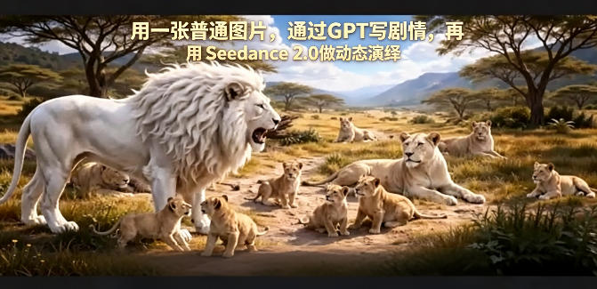 用一张普通图片,通过GPT写剧情,再用Seedance 2.0做动态演绎,居然能生成迪士尼风格搞笑动画-智云网