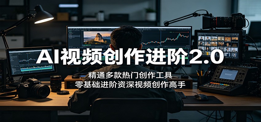 AI视频创作进阶2.0：精通多款热门创作工具，零基础进阶资深视频创作高手-智云网