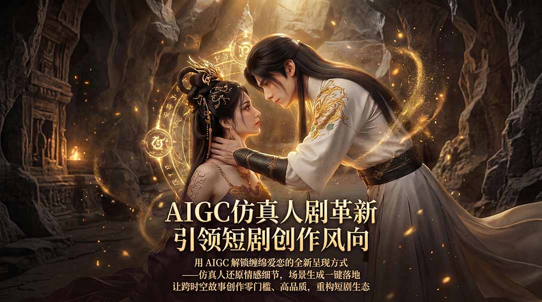 AIGC 仿真人短剧创作革新,解锁仙侠爱恋全新呈现,一键出高质场景,零门槛打造爆款剧集-智云网