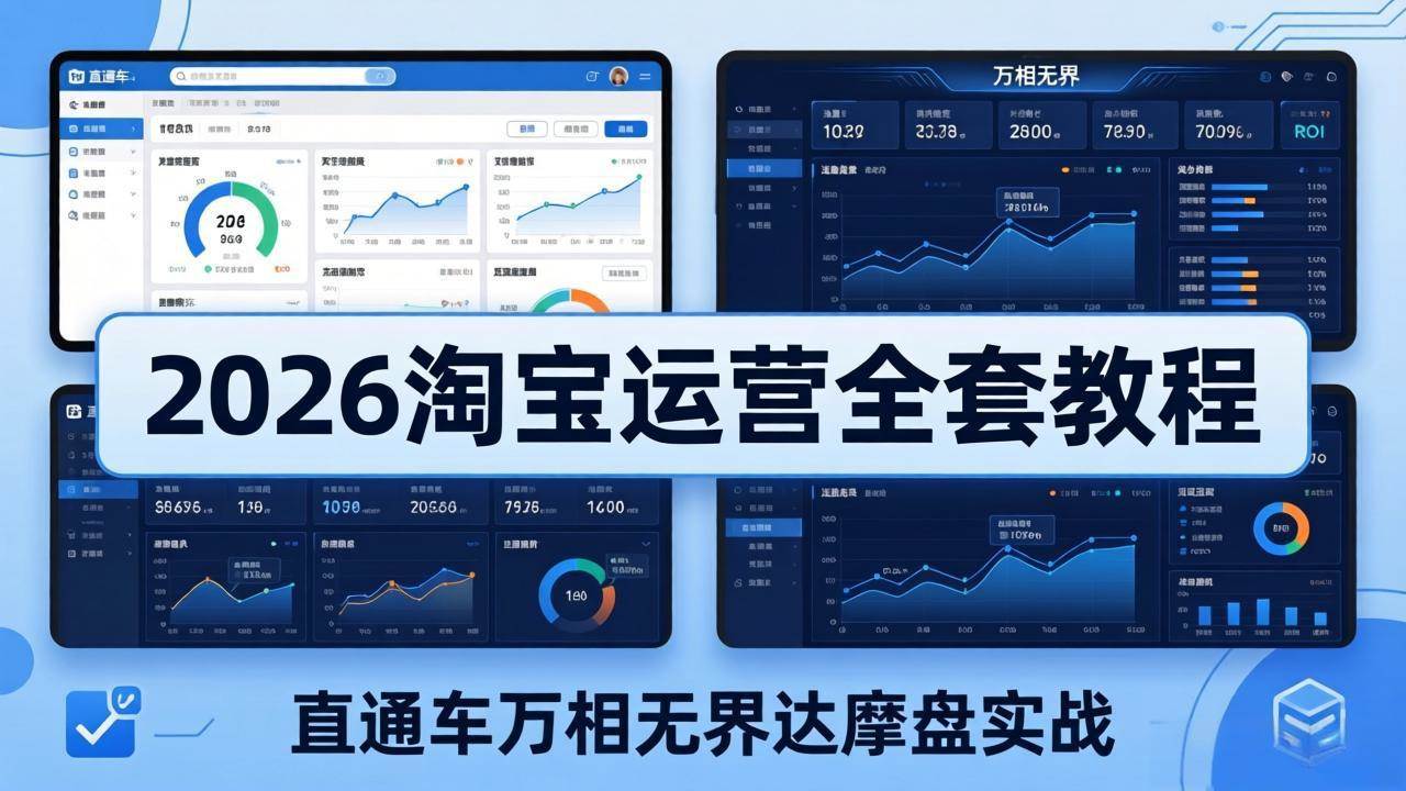 (18373期)2026淘宝运营全套教程(更新5月8日),直通车万相无界达摩盘实战,从基础到进阶提升流量转化-智云网