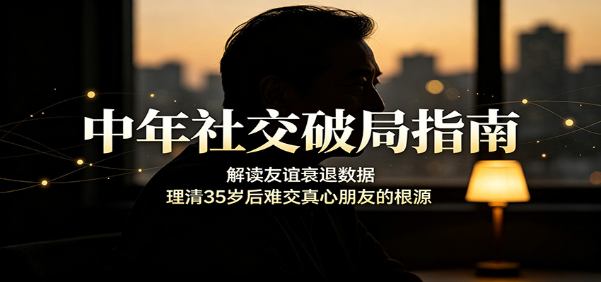 中年社交破局指南:解读友谊衰退数据,理清35岁后难交真心朋友的根源-智云网