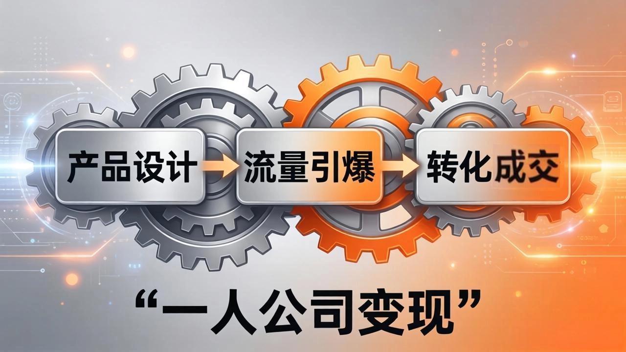 一人公司变现全攻略：产品设计+流量引爆+转化成交，打造不受年龄限制的长期事业-智云网
