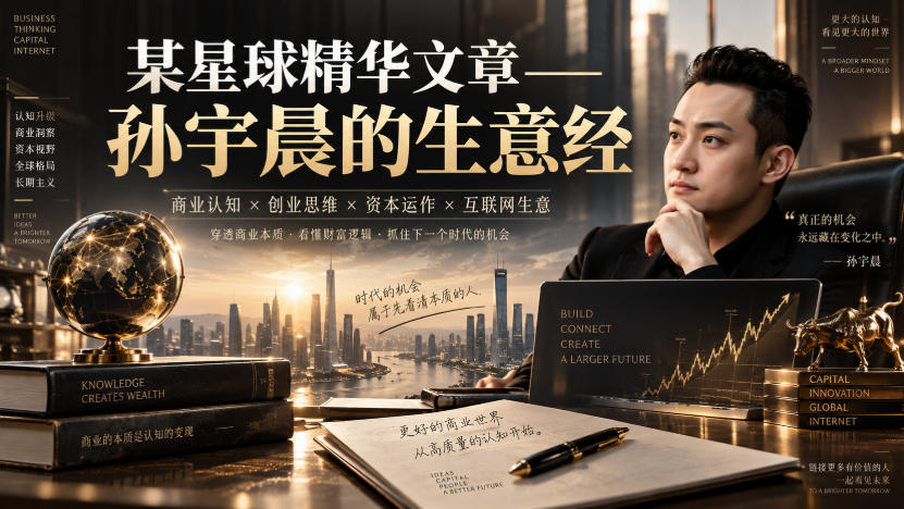 某星球精华文章——孙宇晨的生意经-智云网