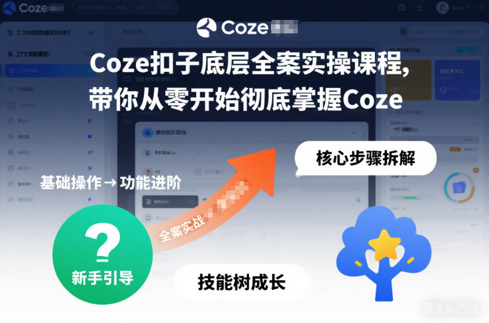 Coze扣子底层全案实操课程,带你从零开始彻底掌握Coze(更新3月)-智云网