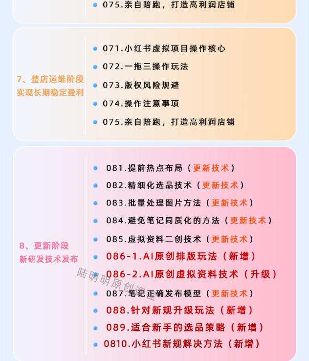 小红书虚拟项目特训班9.0,AI原创PPT技术全跑通,单品单店月纯利润几个W 小红书虚拟项目特训班9.0,AI原创PPT技术全跑通,单品单店月纯利润几个W