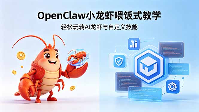 不用懂技术!OpenClaw小龙虾喂饭式教学,轻松玩转AI龙虾与自定义技能-智云网