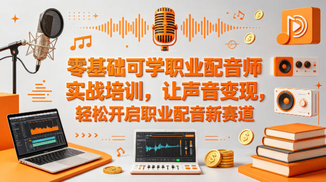 零基础可学职业配音师实战培训,让声音变现,轻松开启职业配音新赛道 零基础可学职业配音师实战培训,让声音变现,轻松开启职业配音新赛道