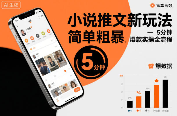 小说推文新玩法,简单粗爆,5分种一个爆款实操全流程-智云网
