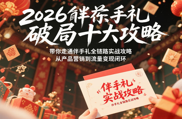 2026伴手礼破局十大攻略,带你走通伴手礼全链路实战攻略,从产品营销到流量变现闭环-智云网