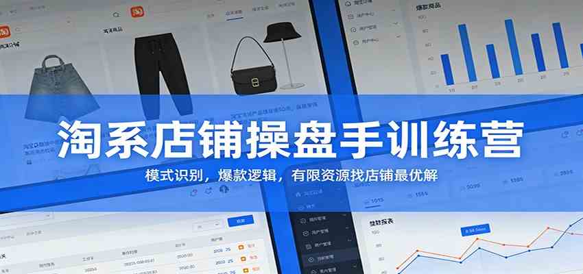 淘系店铺操盘手训练营:模式识别,爆款逻辑,有限资源找店铺最优解-智云网