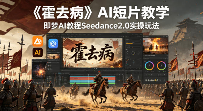 《霍去病》AI短片教学，即梦AI教程Seedance2.0实操玩法-智云网