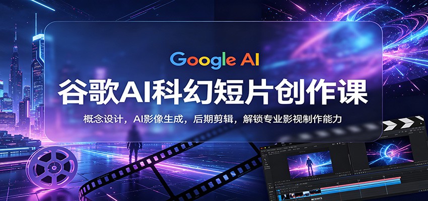 谷歌AI科幻短片创作课：概念设计，AI影像生成，后期剪辑，解锁专业影视制作能力-智云网