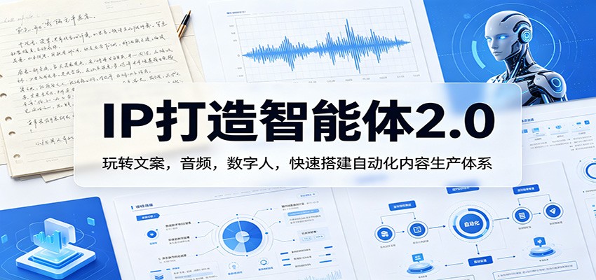 IP打造智能体2.0：玩转文案，音频，数字人，快速搭建自动化内容生产体系-智云网
