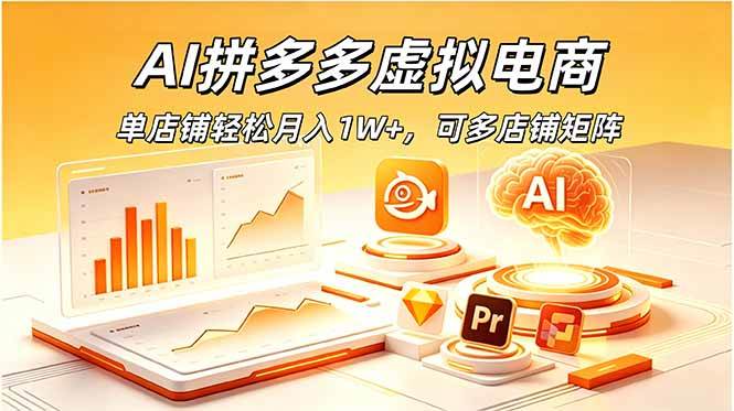 （18987期）AI拼多多虚拟电商，单店铺轻松月入1W+，可多店铺矩阵-智云网