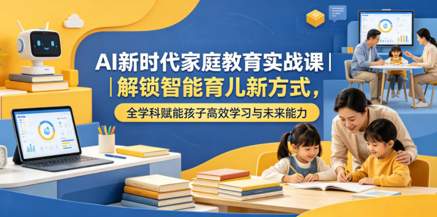 AI新时代家庭教育实战课|解锁智能育儿新方式,全学科赋能孩子高效学习与未来能力-智云网