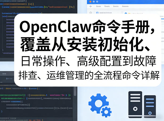 OpenClaw命令手册,覆盖从安装初始化、日常操作、高级配置到故障排查、运维管理的全流程命令详解-智云网