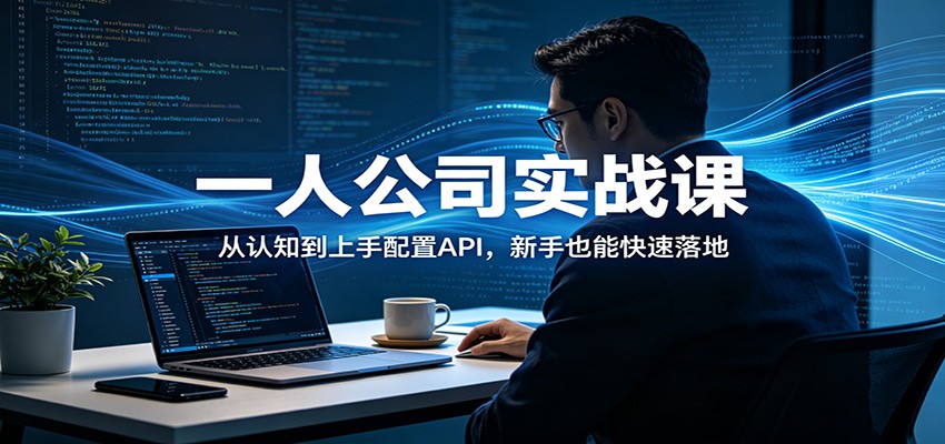 一人公司实战课：从认知到上手配置API，新手也能快速落地-智云网