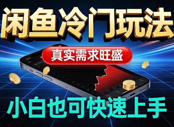 闲鱼冷门玩法，真实需求旺盛，日入100+轻松-智云网