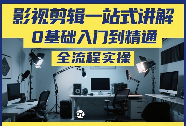 影视剪辑一站式讲解，0基础入门到精通，全流程实操-智云网