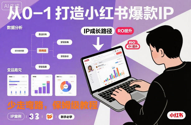 从0-1如何打造一个小红书爆款IP,少走弯路,保姆级教程