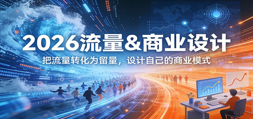 2026流量&商业设计，把流量转化为留量，设计自己的商业模式-智云网