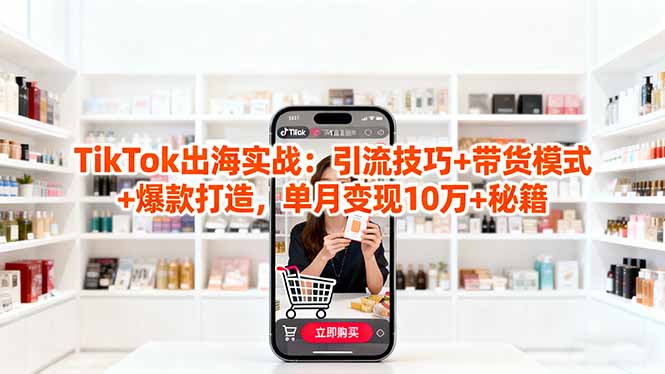 「TikTok出海实战」引流技巧+带货模式+爆款打造,单月变现10万+秘籍-智云网