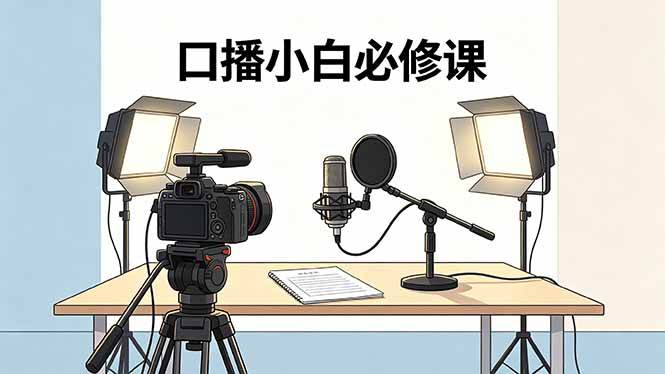 (18428期)口播小白必修课:录像收音灯光设备+脚本撰写,搭专业级录制场景 (18428期)口播小白必修课:录像收音灯光设备+脚本撰写,搭专业级录制场景