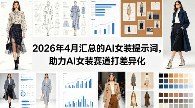 2026年4月汇总的AI女装提示词,助力AI女装赛道打差异化 2026年4月汇总的AI女装提示词,助力AI女装赛道打差异化
