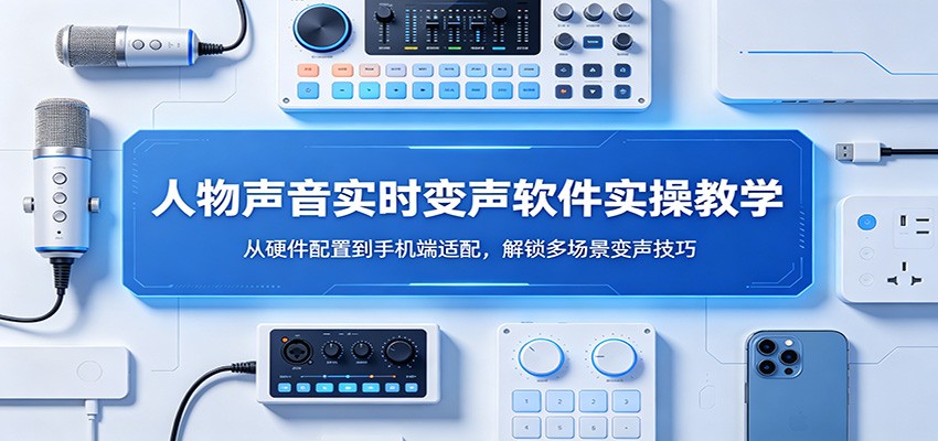 人物声音实时变声软件实操教学:从硬件配置到手机端适配,解锁多场景变声技巧-智云网