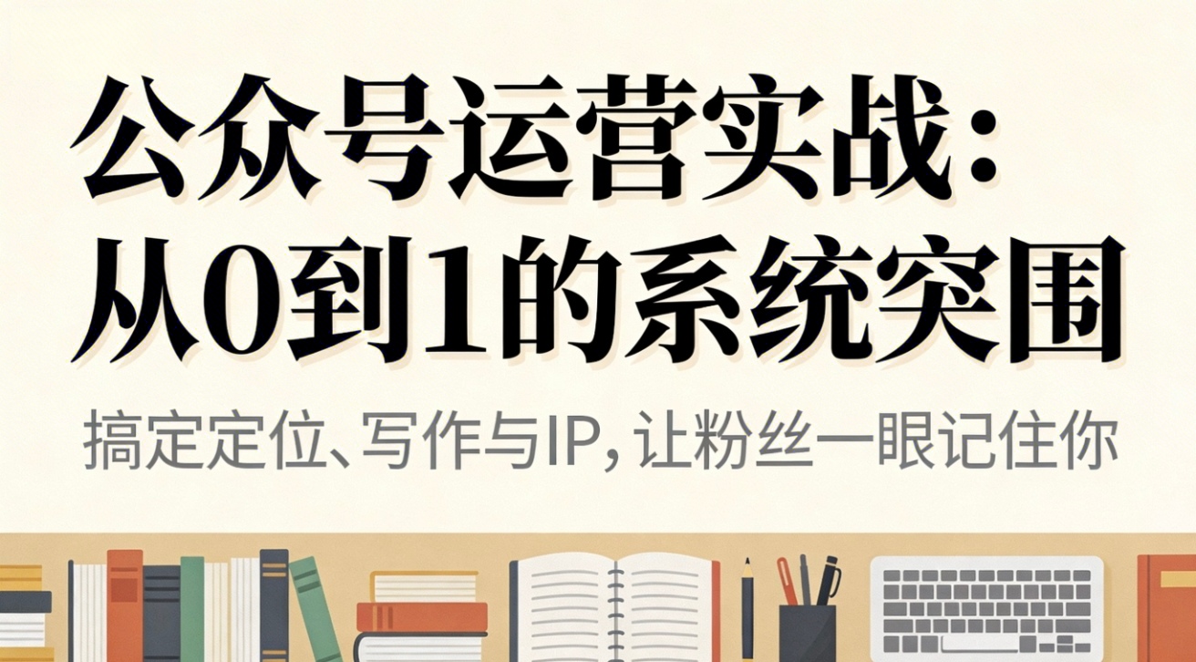 公众号运营实战:从0到1的系统突围-智云网