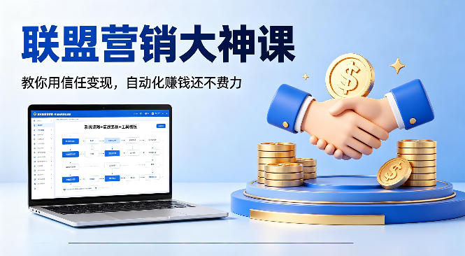 联盟营销大神课,教你用信任变现,自动化賺钱还不费力【原创双语字幕】 联盟营销大神课,教你用信任变现,自动化賺钱还不费力【原创双语字幕】