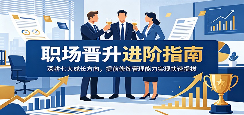职场晋升进阶指南:深耕七大成长方向,提前修炼管理能力实现快速提拔-智云网
